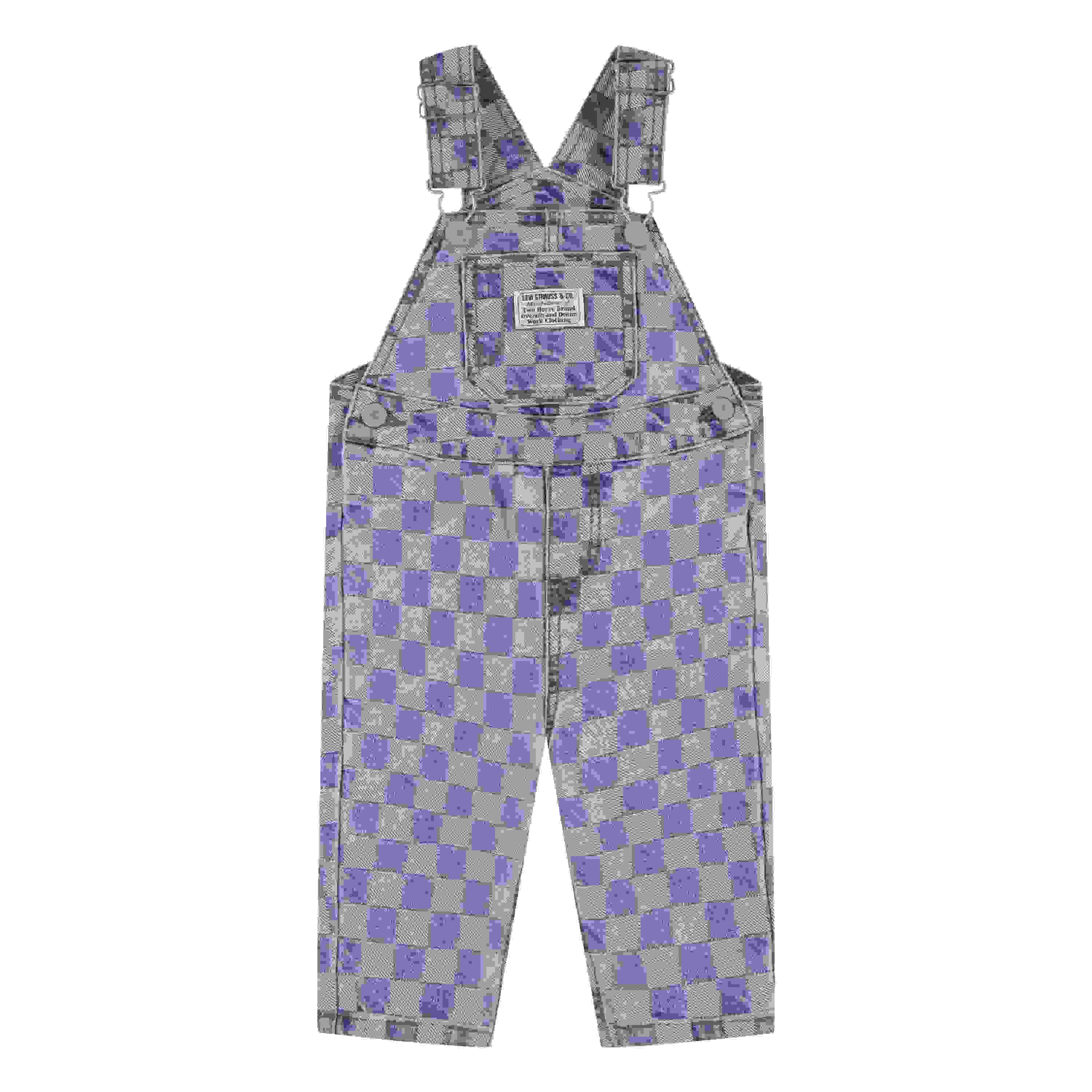 Levi's Textured Baby Boys' Checkerboard Denim Overalls